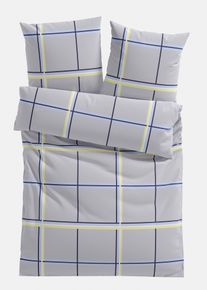 Linon dekbedovertrek - bruin - maat 135x200 cm - 100% katoen - bonprix