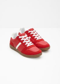 Sneakers in retrolook - rood - maat 41 - vegan - bonprix