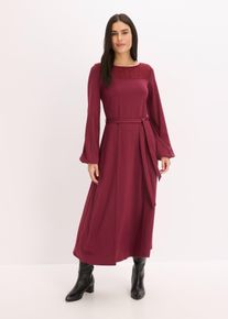 bonprix Punto Kleid mit Spitze, rot