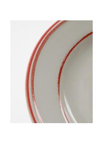 Nicolas Vah&eacute; Nicolas Vah&eacute; Lunch plate, NVBistro, RedWhite, Teller, Rot, Weiss