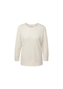 Tchibo - Mint&aacute;s k&ouml;t&ouml;tt pul&oacute;ver - nő - m&eacute;ret M 40/42 - feh&eacute;r