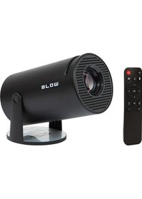 Blow Tragbarer AndroidTV FHD-Projektor, schwarz (Full HD), Beamer, Schwarz