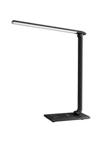 Aukey, Tischlampe, LT-T10 Schwarze LED-Touch-Schreibtischlampe, 12 W, 3000&ndash;6500 K