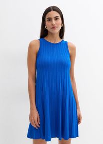 Strickkleid in A-Linie aus Viskose-Mix, blau, Gr&ouml;&szlig;e 36/38 (S), Viskose, bonprix