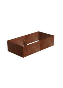Alto Vyv&yacute;&scaron;en&yacute; z&aacute;hon 74 x 148 x 36 cm, corten CORGARDEN 1012