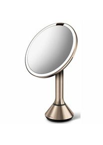 simplehuman Kozmetick&eacute; LED zrkadlo Sensor Touch DUAL, zv&auml;č&scaron;enie 5x, rose gold