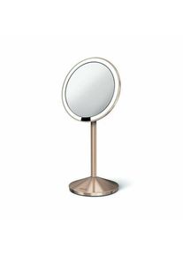simplehuman Kozmetick&eacute; LED zrkadlo Sensor Tru-lux, zv&auml;č&scaron;enie 10x, rose gold