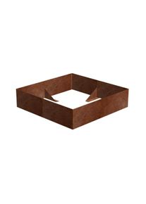 Alto Vyv&yacute;&scaron;en&yacute; z&aacute;hon 148 x 148 x 36 cm, corten CORGARDEN 1013