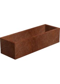Line Z&aacute;hradn&yacute; kvetin&aacute;č 40 x 120 x 30 cm, corten CORGARDEN 1006