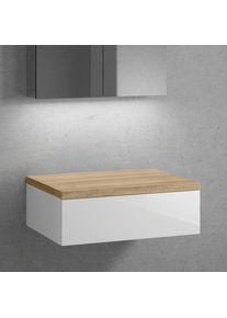 neoro n50 Meuble bas l: 80 cm, avec 1 tiroir, BN0412WH+BN0402W1,
