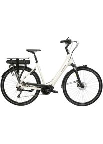 Kross &raquo;E-Citybike Sentio Hybrid 3.0 28 Zoll beige&laquo; 7 Gang Shimano DEORE T6000 Schaltwerk Kettenschaltung Mittelmotor 250 W Pedelec, Elektrofahrrad f&uuml;r