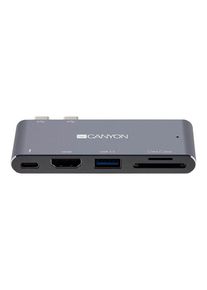 Canyon CNS-TDS05DG - docking station - USB-C - 5-slot - HDMI