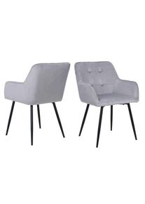 OTTO home Esszimmerstuhl &raquo;Bostony&laquo; () 2 Stk.gepolsterte R&uuml;ckenlehne, Armlehne und Sitzfl&auml;che, Sitzh&ouml;he 49 cm