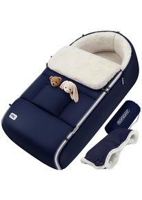 Monzana Babyfu&szlig;sack Marine Kinderwagen geeignet mit Beutel