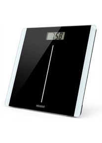 Monzana Cyfrowa Waga Łazienkowa Wyświetlacz LCD Tech Step-On Czarny