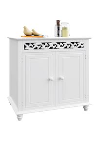 Casaria Ladekast Jersey Wit Hout 76x65x35cm