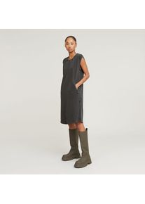 G-Star Raw G-STAR, Damen, Sommerkleid &raquo;Seam Detail Overdyed Loose Dress&laquo; Eingrifftaschen ohne &Auml;rmel, dk black gd, N-Gr, S - N-Gr, dk black gd, Kleid von G-STAR