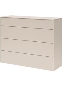 set one by Musterring, Kommode &raquo;Riverside&laquo; Grifflos mit Push to Open Funktion, In 3 Farben erh&auml;ltlich, kaschmir supermatt, Holzwerkstoff, B/H/T: 97 cm