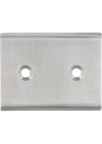 SIRO, Kleiderhaken + Wandgarderobe, Verbindungsst&uuml;ck zu Garderobenleiste Aton B 52 mm, H 40 mm, Edelstahl geb&uuml;rstet