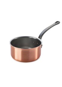 Cilindrische sauteerpan van zwaar koper