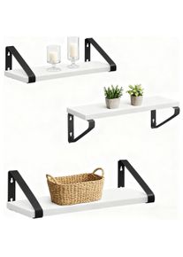 Relaxdays, Regal, Wandregal-Set (40 x 12 x 11 cm)