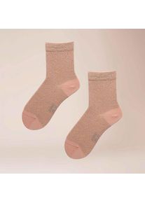 Kunert, Damen, Socken &raquo;Socke Allover Love&laquo;, holiday-apricot 1558, 35-38, holiday-apricot 1558, Florale Allover-Musterung aus Glanzgarn