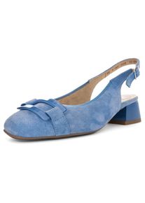 Ara, Damen, Slingpumps &raquo;GRAZ&laquo; , Sling Pumps, Festtagssschuh mit Blockabsatz, H-Weite, azurblau, 2,5, azurblau, Eleganter Sling mit dekorativer 