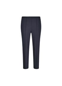 GOLDNER, Damen, Stretch-Hose &raquo;7/8-Bengalinhose BELLA mit Biesen&laquo;, marine, N-Gr, 46 - N-Gr, marine, Innen liegender Schlupfbund &iquest; f&uuml;r eine glatte Optik