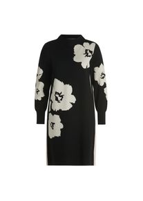 Betty Barclay, Damen, Strickkleid &raquo;Strickkleid mit Stehkragen&laquo;, Patch Black/Cream, EURO, 42 - EURO, Patch Black/Cream, Passform: Figurumspielend