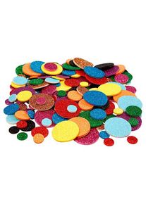 Creativ Company Foam Shapes Glitter Circles 150pcs.