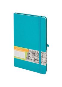 Antrax, Heft + Block, Notizbuch A5 Kariert T&uuml;rkis Romantik (A5, Kariert, Harter Einband)