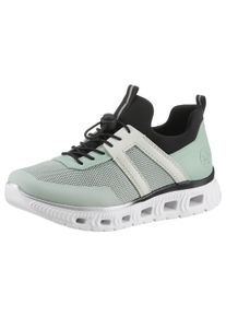 Rieker Sport Kvinnor L&aring;g sneaker mint / svart / vit Storlek 42