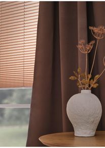 bonprix Zasłona zaciemniająca w wielu rozmiarach (1 szt.), brązowy, Wys./szer. 145/130 cm