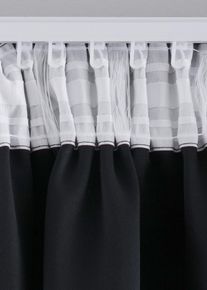 bonprix Draperie de &icirc;ntunecare, disponibilă &icirc;n multe dimensiuni (1 buc.), negru, &Icirc;/Lă: 145/130 cm