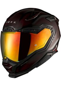 Nexx X.WST3 Carbon Lava, capacete integral , cor: Carbono/Vermelho Escuro , tamanho: S