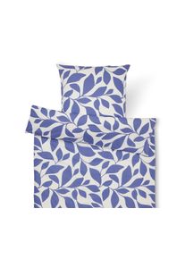 Tchibo - Pościel z bawełny renforc&eacute; - kolor: niebieski/biały