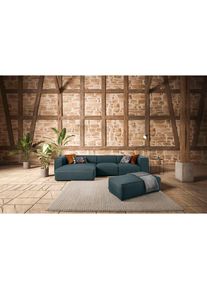 W.Schillig Ecksofa &raquo;around-the-block&laquo; mit eleganter Biese, mit Federkern, Breite 341 cm