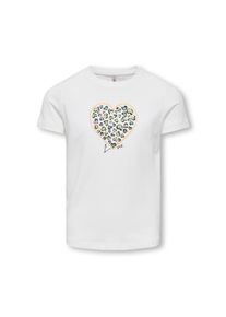 KIDS Only T-Shirt &raquo;KOGLANY-NINA LIFE LOVE S/S TOP FR JRS&laquo; mit unterschiedlichen Motiven - je nach Bodyfarbe