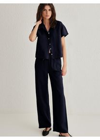 Trendyol Nohavicov&yacute; kost&yacute;m Ženy n&aacute;morn&iacute;cka modr&aacute; 38