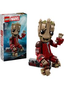 Konstruktionsspielsteine Lego "Groot im Ravager-Outfit (76341), Lego Super Heroes", braun (bunt), Spielbausteine, Kinder, Kunststoff, Konstruktionsspielsteine, Made in Europe