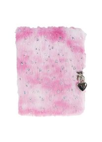 Tinka DIARY PINK PLUSH W/HEARTS W/LOCK