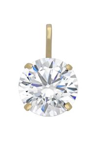 Firetti, Damen, Kettenanh&auml;nger &raquo;Schmuck Geschenk Gold 375 Halsschmuck Anh&auml;nger Solit&auml;r&laquo; () mit Zirkonia (synth.), gelbgoldfarben-kristallwei&szlig; + 