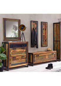 Sit, Garderoben-Set &raquo;Bali&laquo; 5 Stk. tlg., bunt, bunt, 1 gro&szlig;er Schuhschrank, 1 kleiner Schuhschrank, 2 Garderobenpaneele, 1 Spiegel