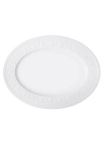 Villeroy & Boch Villeroy & Boch, Servierplatte &raquo;Platte Cellini 40 x 30 cm wei&szlig;&laquo;, wei&szlig;, Porzellan, wei&szlig;