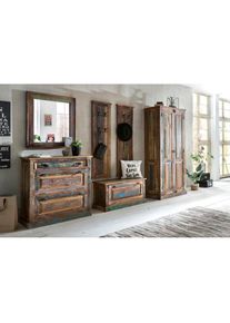 Sit, Garderoben-Set 6 Stk. tlg., bunt, bunt, Massivholz