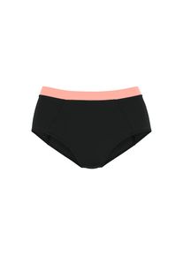 active by Lascana LASCANA ACTIVE, Damen, Highwaist-Bikini-Hose &raquo;Janni&laquo; mit kontrastfarbigen B&uuml;ndchen, schwarz, N-Gr, 32 - N-Gr, schwarz, Sportlicher Look