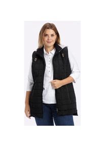 sheego, Damen, Steppweste, schwarz, 42, schwarz,