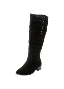 sheego, Damen, Weitschaftstiefel, schwarz, 39, schwarz,