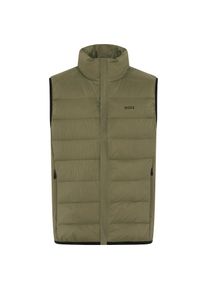 BOSS Green, Herren, Daunenweste Stehkragen, Regular Fit, 4-Wege-Stretch-Qualit&auml;t, Dark Beige257, 3XL, Dark Beige257, Weste von BOSS Green Menswear