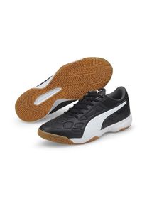 Puma, Herren, Hallenschuh &raquo;TENAZ&laquo;, Puma Black-Puma White-Iron Gate-Gum, 47, Vielseitiger Hallenschuh f&uuml;r Mannschaftssportarten